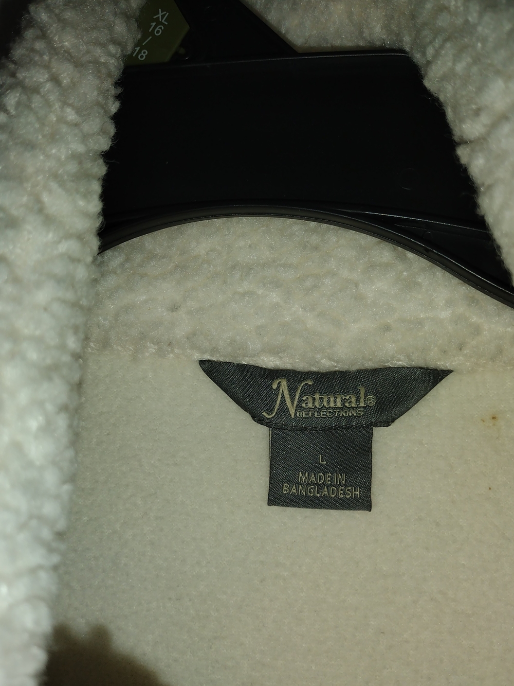 Cream Teddy Jacket - Picture 3 of 3